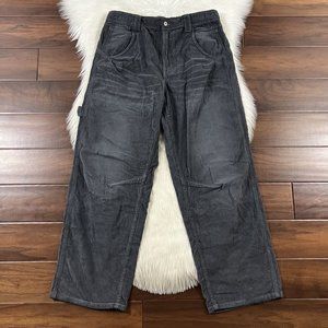 We The Free Size 29 Gray Corduroy Faye Low Slung Boyfriend Jeans Pants